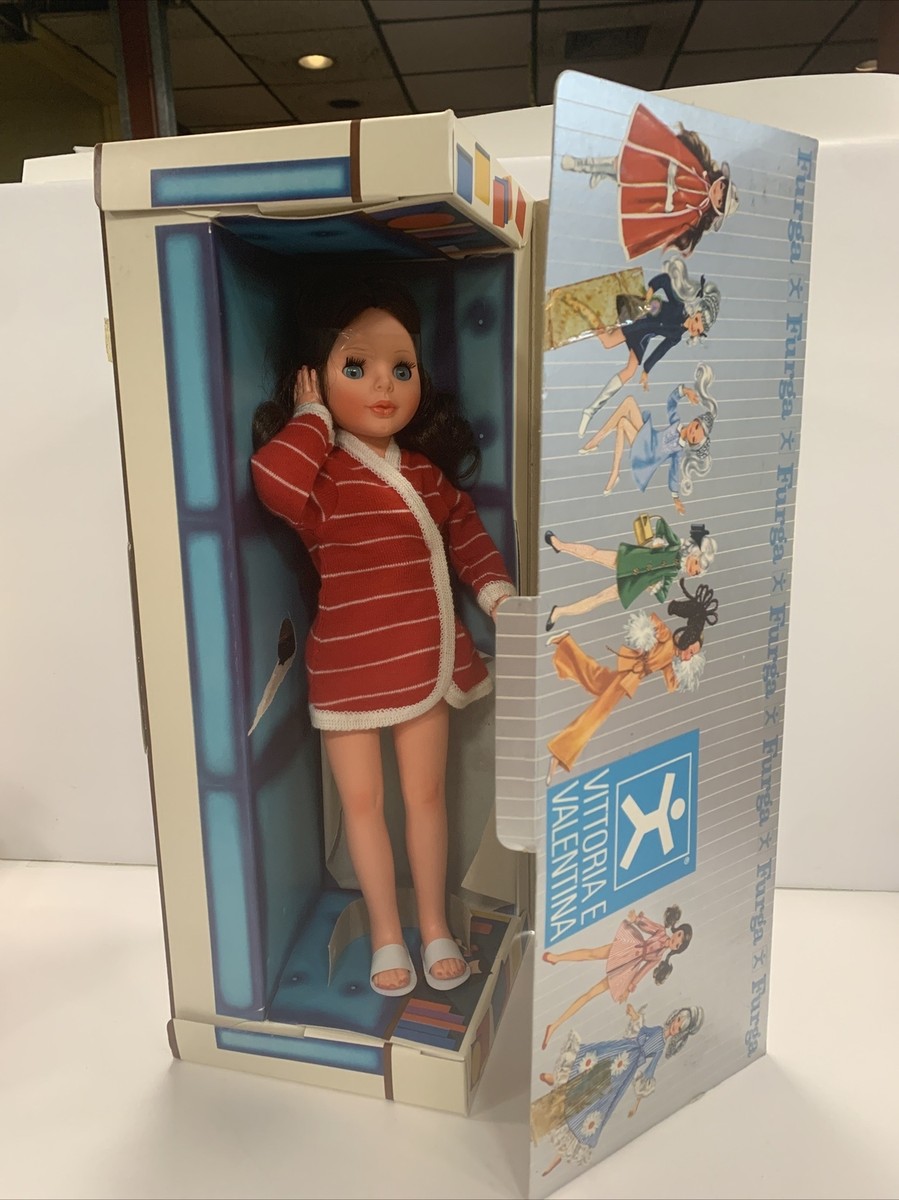 Vintage C.1970 Furga Girls Vitoria E Valentina 14-Inch Doll NEW In