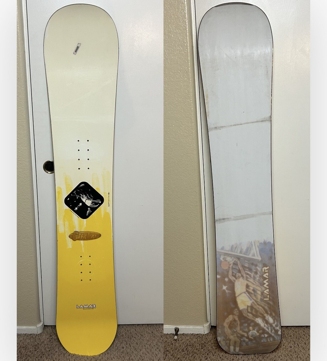 Lamar Snowboard Designed By Andy Hetzel - Lakers Eddie Jones