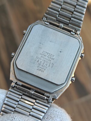Vintage Citizen Ana Digi Temp 8982-085019 Gn-4-s Wristwatch for