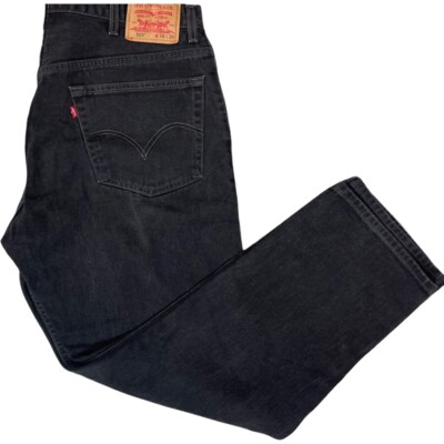 VINTAGE 90s LEVIS 505 BLACK DENIM JEANS MADE IN CANADA SIZE W36