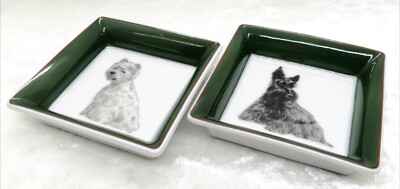Hermes Paris mini Tray west highland scottish terrier Dog