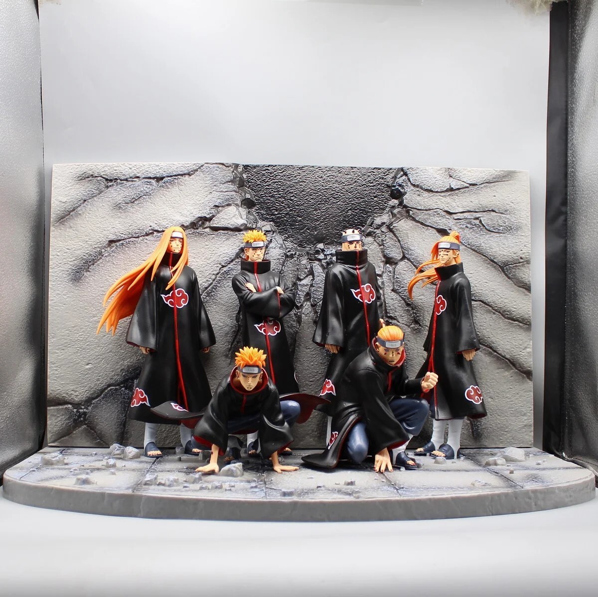 Naruto Akatsuki Anime Figure Set - 37cm Collectible Figures