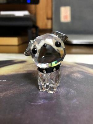 Swarovski Puppy Roxy The Pug Crystal Figurine Object very Rare F/S