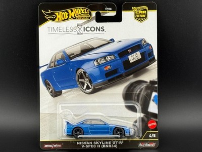 Hot Wheels Nissan GT-R R34 V-Spec II BNR34 Timeless Icons JDM