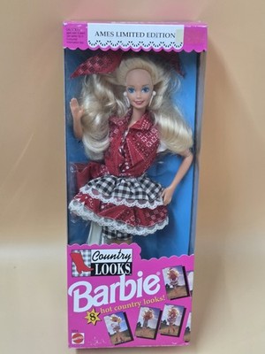 1992 Vintage Mattel Country Looks Barbie Ames Limited Edition