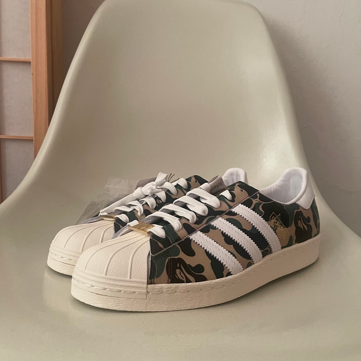 BAPE x ADIDAS Superstar 80's ABC Camo Size 9.5 Bapesta JAPAN