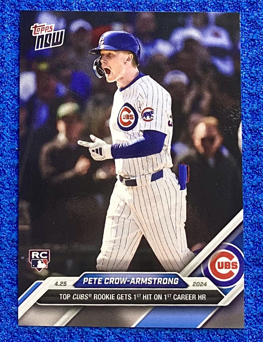 4-Card Set—Cubs Rookie Pete Crow-Armstrong (PCA) 1st Career Hit