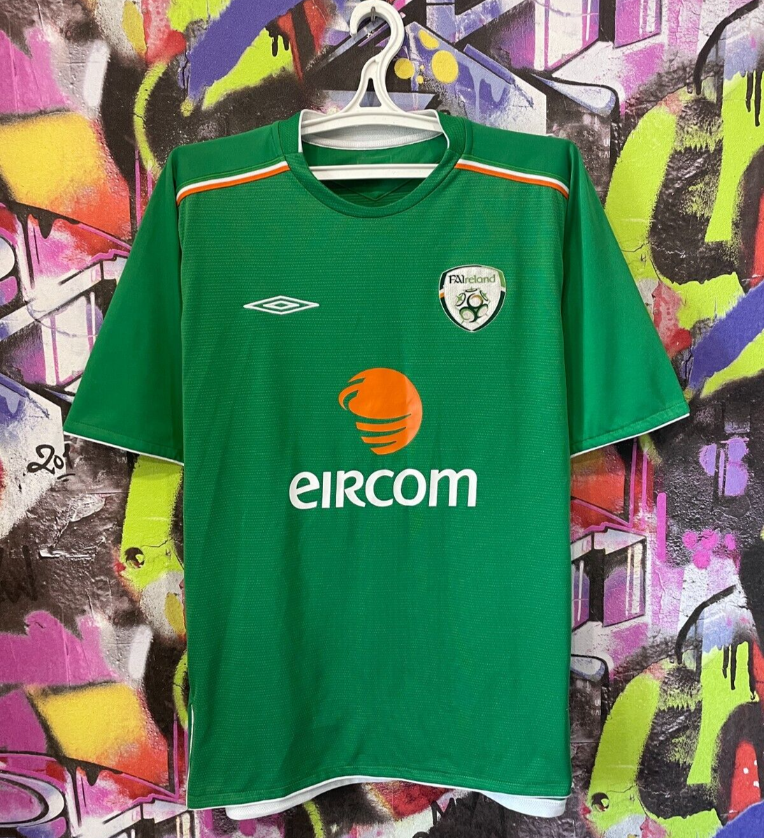 Ireland National Football Team 2004 2005 Home Soccer Jersey Shirt