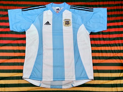 2002 Adidas Argentina Jersey Mens M Made in Arg Camiseta World Cup