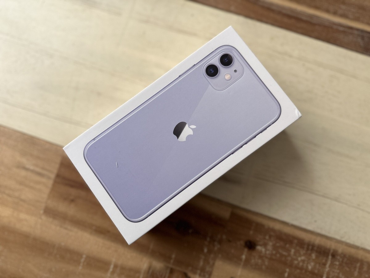 Apple iPhone 11 Purple 128 GB Retail Box Only | Excellent