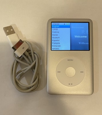 Apple iPod classic 6th Generation Silver (80 GB) - Good Condition