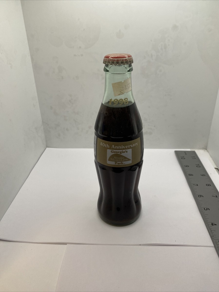 Coca Cola Stone Mountain Park 40 Anniversary Full Bottle Georgia 2