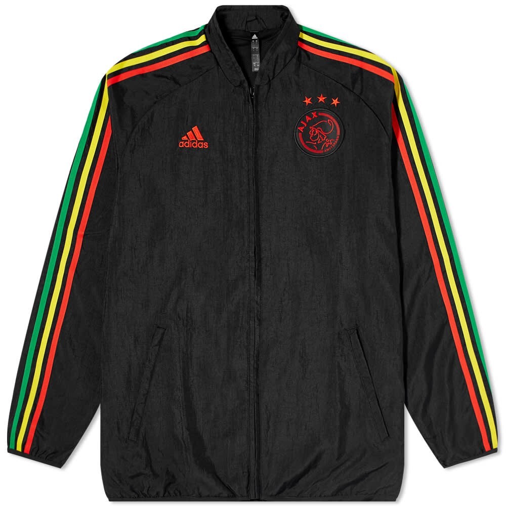 adidas Ajax Amsterdam Icons Black Woven Track Jacket Bob Marley