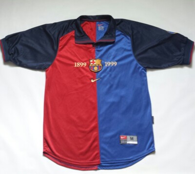 Vintage Rare 1999 F.C Barcelona Nike Split Color Jersey Size M | eBay