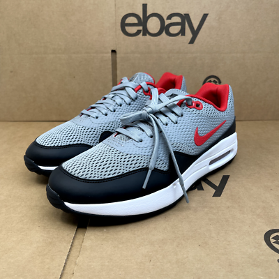 Size 8 - Nike Air Max 1 Golf Particle Grey Red for sale online | eBay
