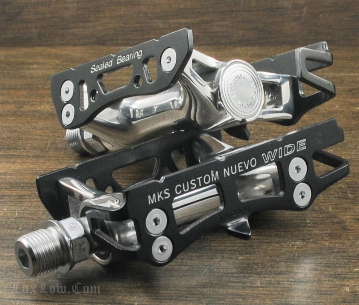 NOS MKS Custom Nuevo Wide NJS Track Bike PEDALS 9/16