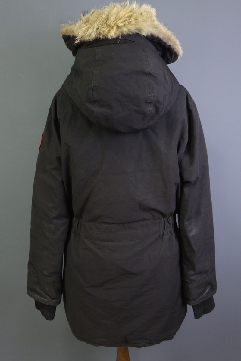 Canada Goose Arctic Program Black Goose Down Hooded Full Zip Parka