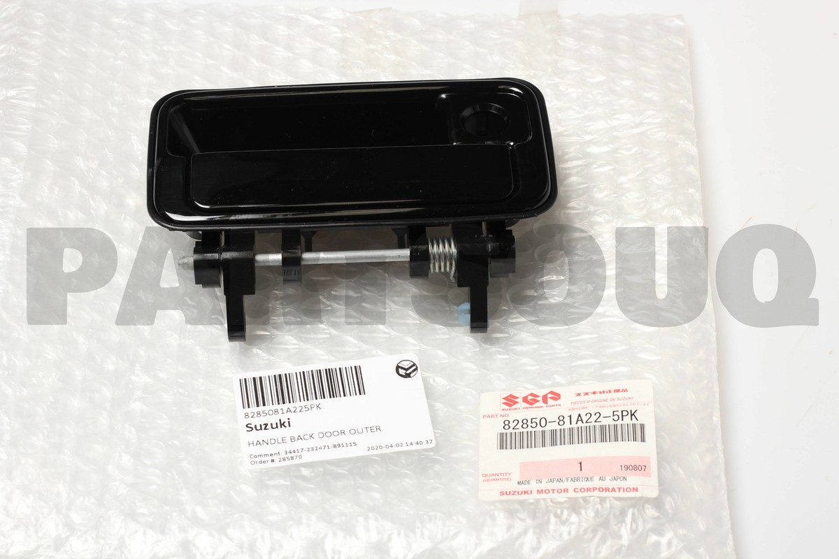 8285081A225PK Genuine Suzuki HANDLE BACK DOOR OUTER 82850-81A22