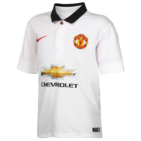 MANCHESTER UNITED 2014/15 AWAY (Small) WHITE NIKE FOOTBALL SOCCER