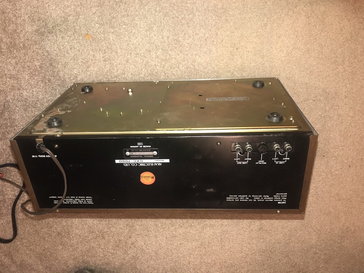 Akai GXC-706D Vintage Cassette Deck Nice condition - Parts Not