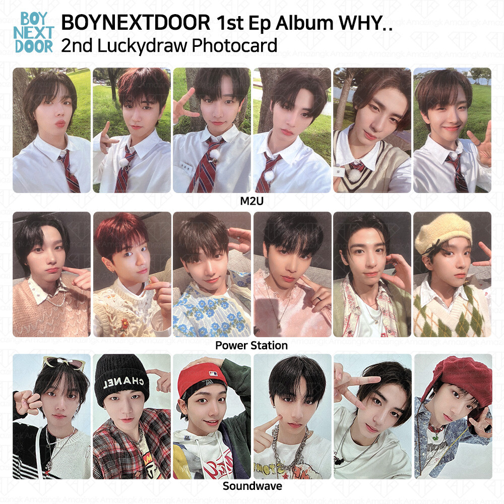BOYNEXTDOOR WHY.. 2nd Lucky Draw Photocard M2U Power Station