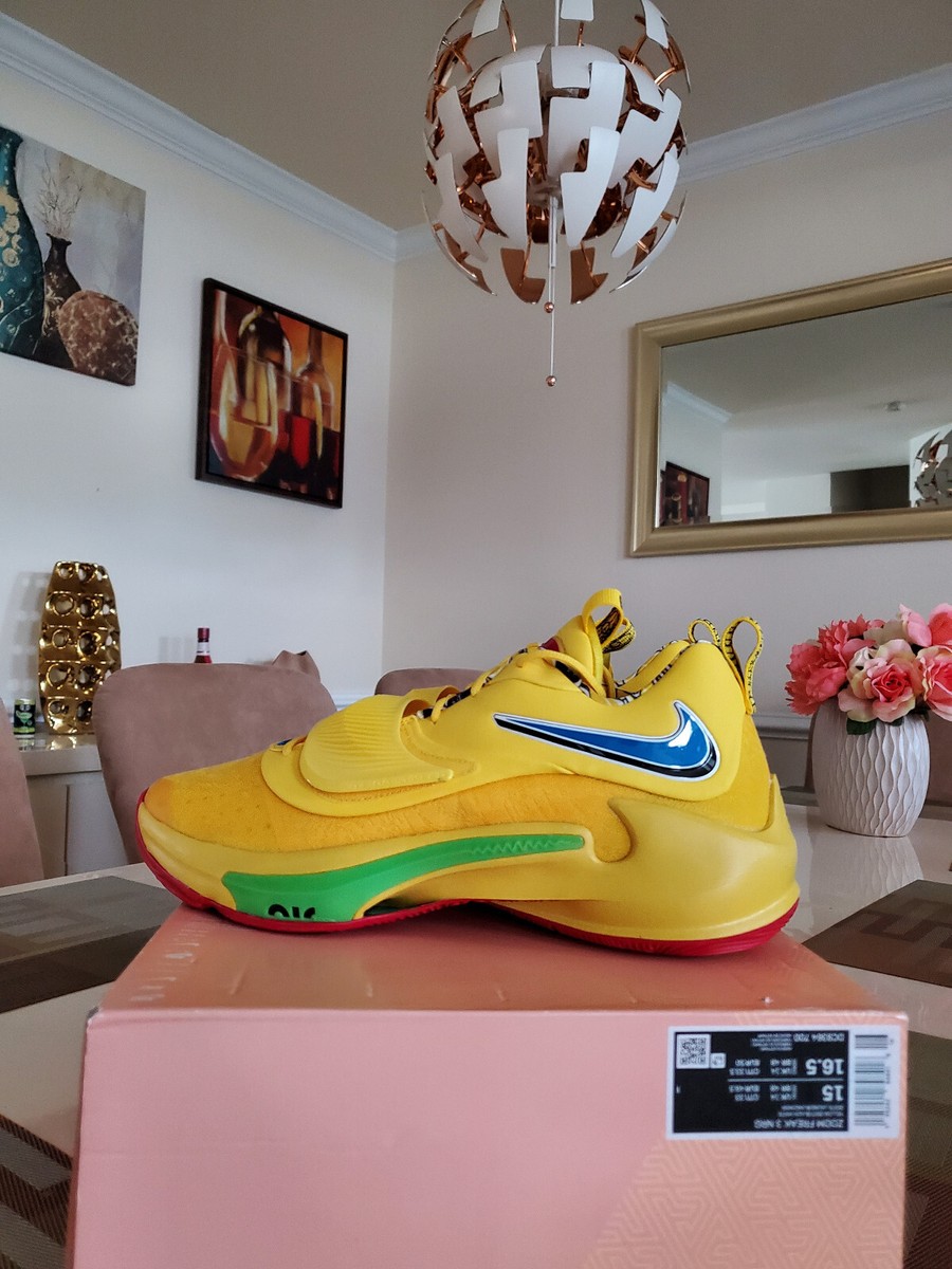 Nike Zoom Greek Freak 3 NRG Uno Yellow Giannis Antetokounmpo