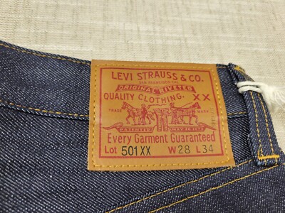 Levi's LVC x Tom Sachs 1947 501 XX Size 28x34 Selvedge Jeans Blue