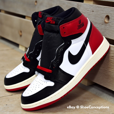 Nike Air Jordan 1 Retro High OG Shoes White Black Varsity Red