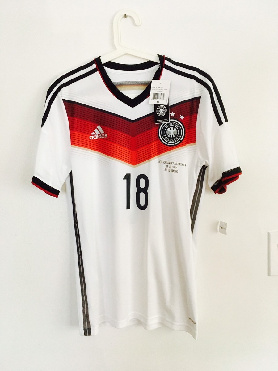 BNWT! GERMANY 14 WORLD CUP SS ADIZERO PLAYER ISSUE SHIRT TRIKOT