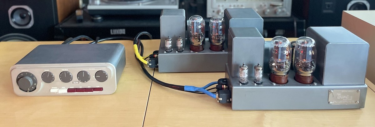 Quad II Tube Amplifiers Mono Blocks and Preamplifier | eBay