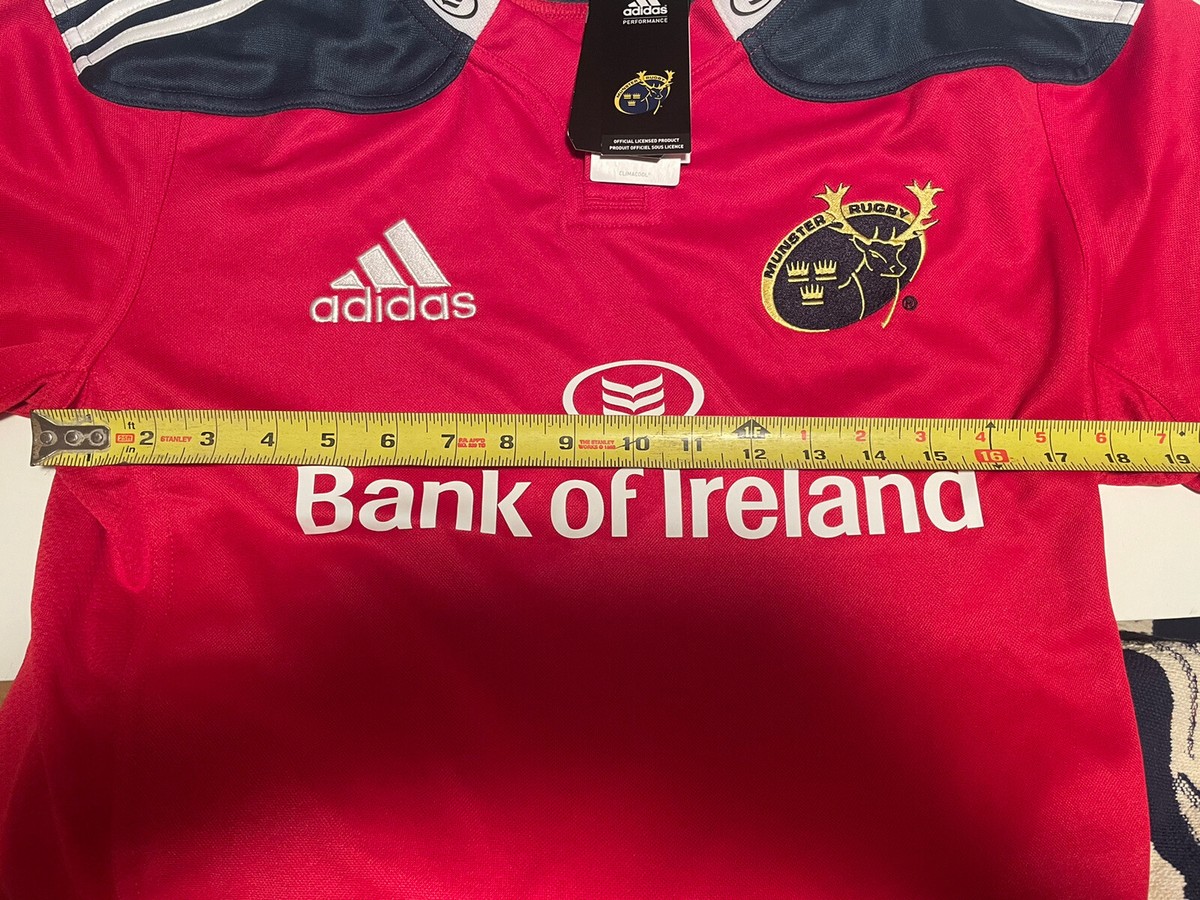 MUNSTER RUGBY CLUB Adidas Bank of Ireland Jersey, Men's Size