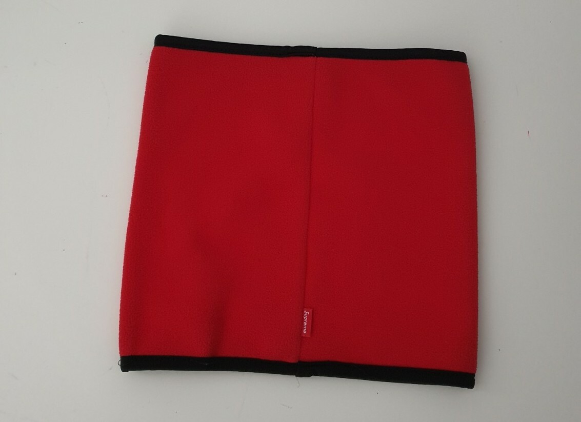 FW16 Supreme Polartec fleece neck gaitor red gaiter neck warmer