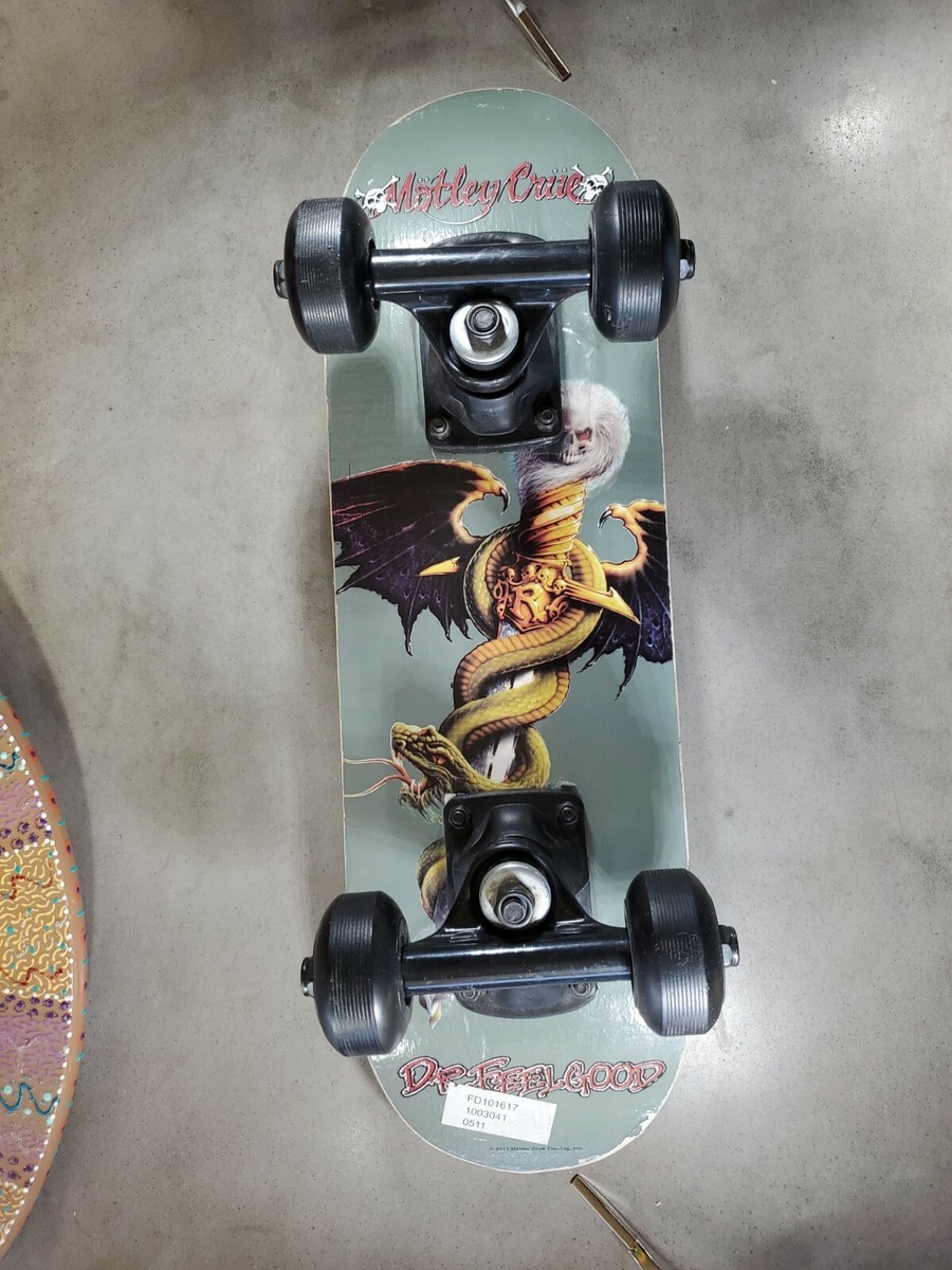 Motley Crue Dr. Feelgood Complete Skateboard Deck & Wheels RARE | eBay
