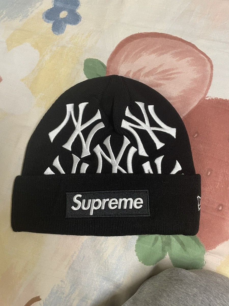Supreme New York Yankees New Era Box Logo Beanie Black | eBay