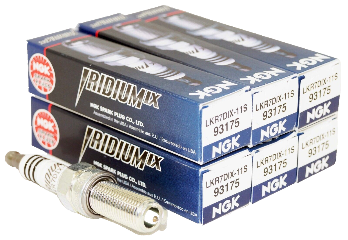 Pack of 6 Genuine NGK 93175 Iridium IX Spark Plugs LKR7DIX11S | eBay