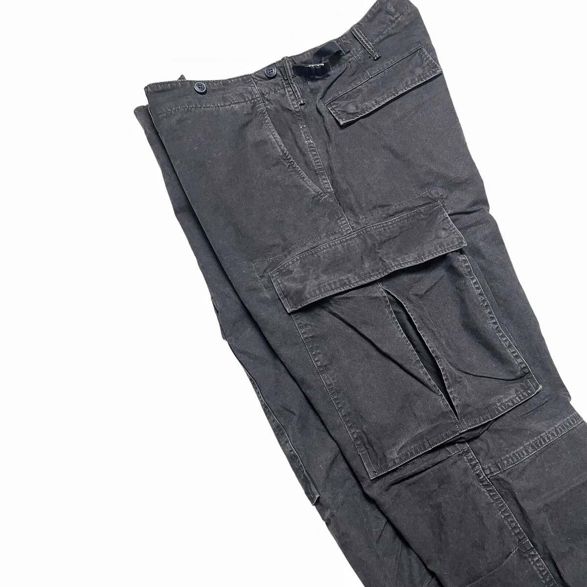 Double RL Ralph Lauren RRL Surplus Cargo Pants Black Washed Big