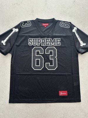 Size Large - FW25 Supreme Bones Football Jersey Graphic Logo Black