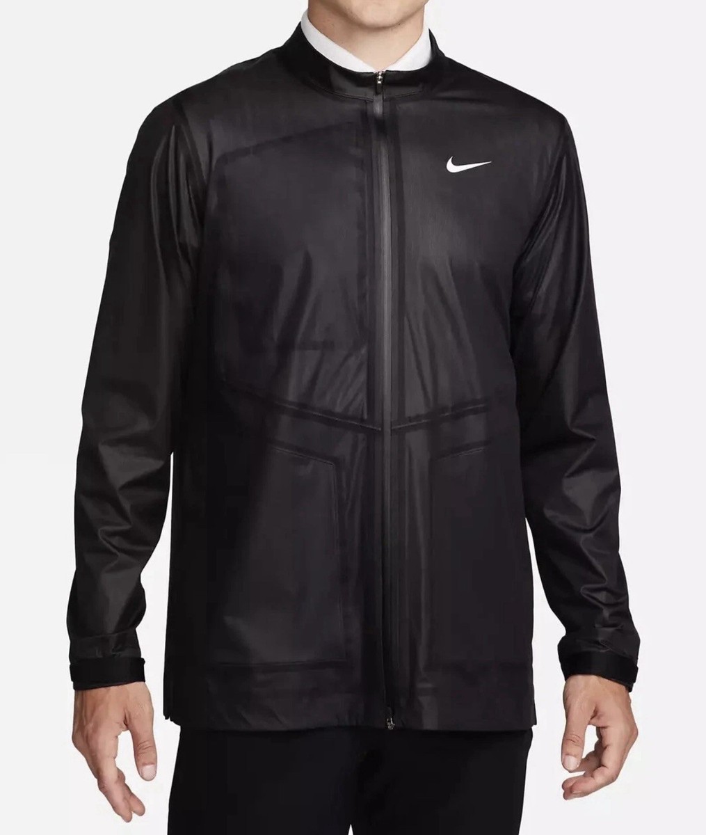 Men's $250 Nike Storm-FIT ADV Full Zip Golf Jacket Black DX6074