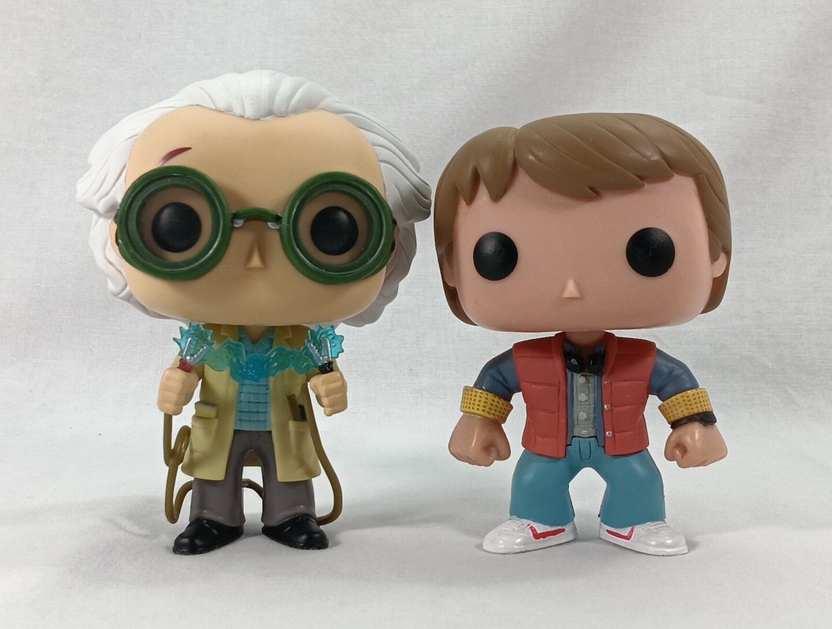 Funko POP! Back to the Future MARTY McFLY 49 & DOC 236 Loot Crate