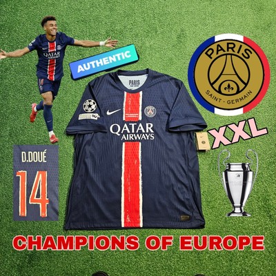 🇫🇷 Nike PSG Desire Doue #14 2024/2025 Home Jersey Champions