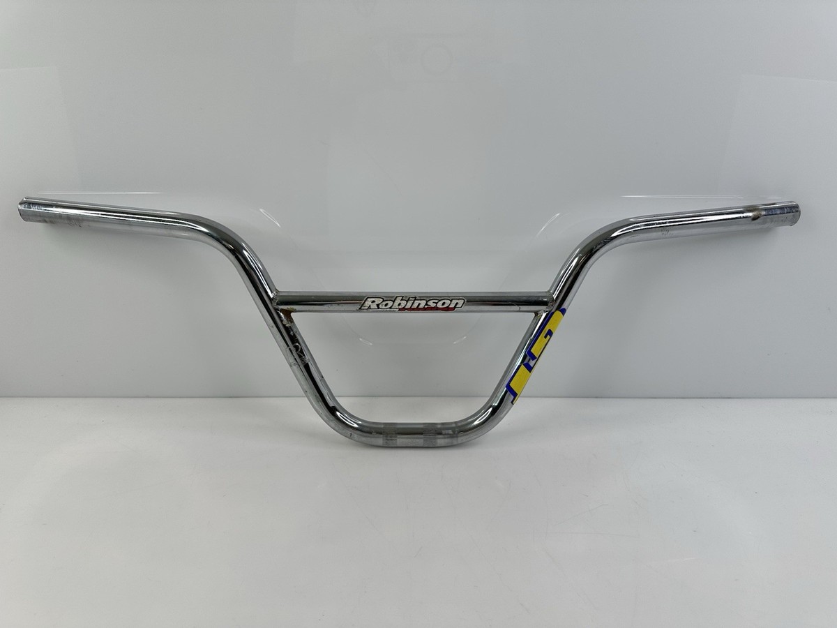 Vintage 1999 Robinson Racing BMX Expert Handlebars GT Chrome HTF