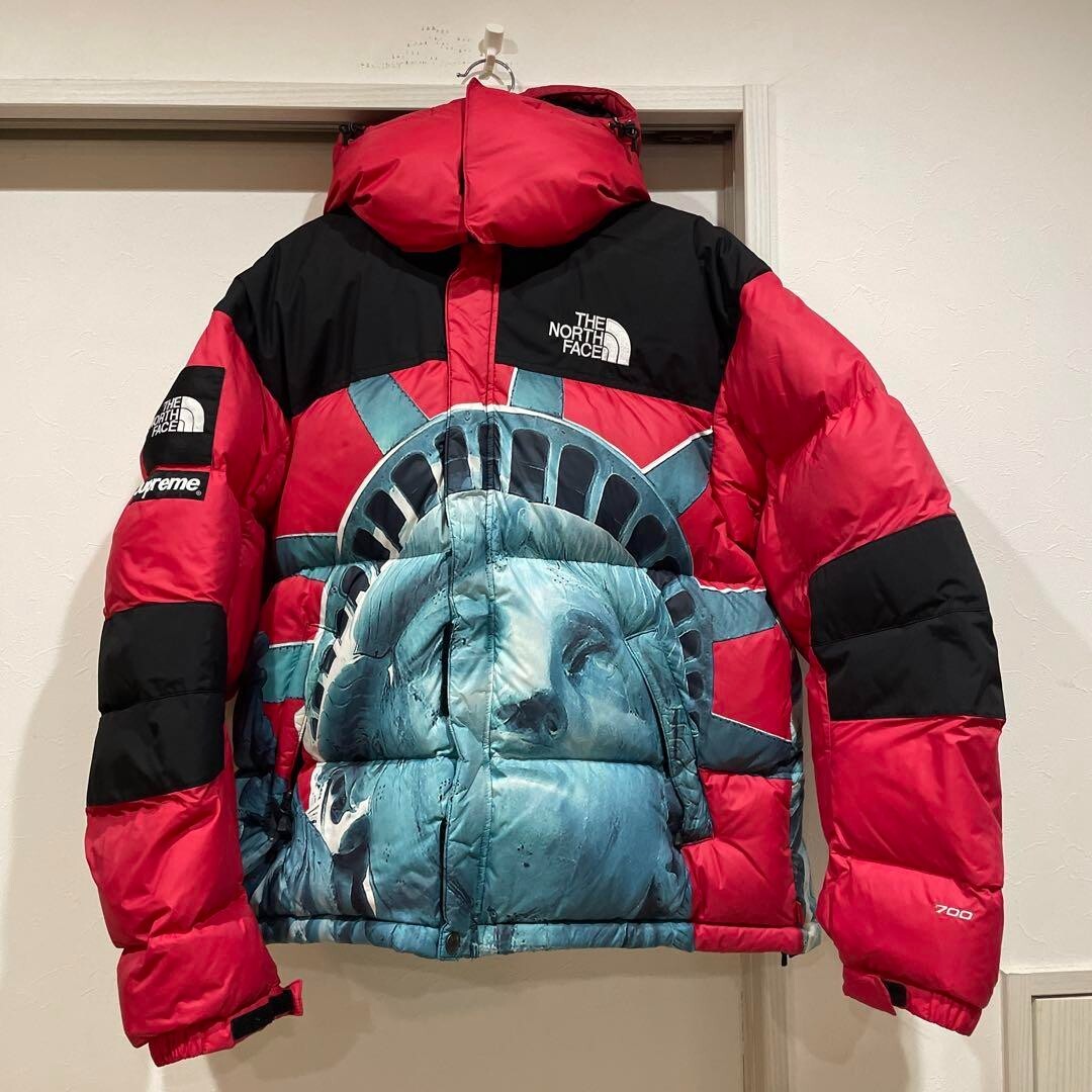 Supreme North Face Statue of Liberty Baltro Down Jacket Red Size S