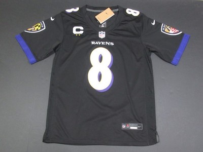 Lamar Jackson #8 Baltimore Ravens 2025-26 Captains Patch Game