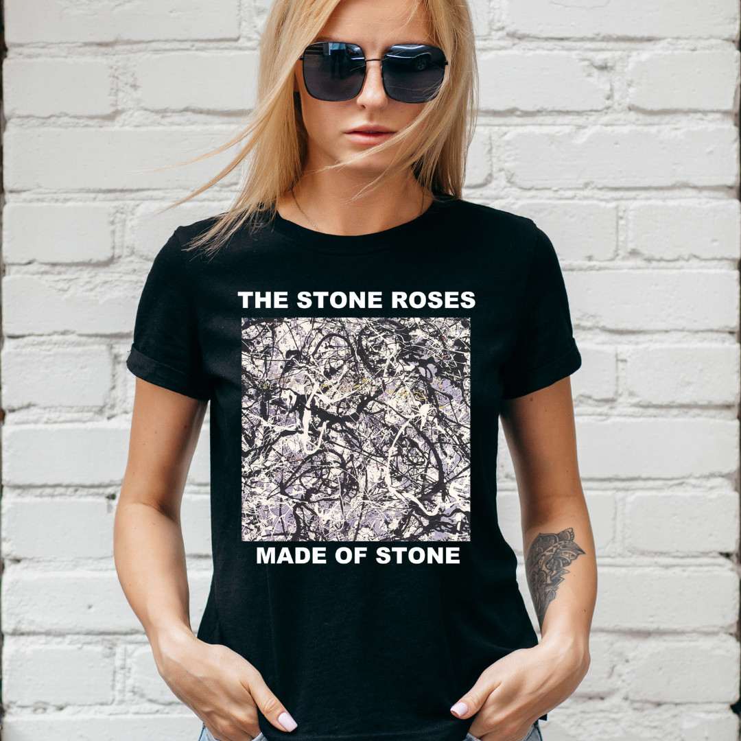 Stone Roses T-Shirt, MADE OF STONE, TOUR, IAN BROWN, Unisex/Ladies