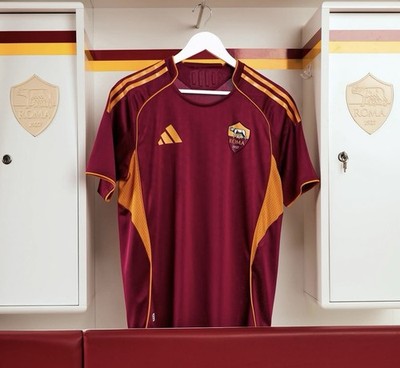 Adidas AS Roma 2025-2026 Home Jersey JP4185 authentic New