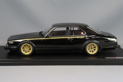 1/18 Ignition Model Nissan Skyline 2000 GT-ES (C210) Black IG3466