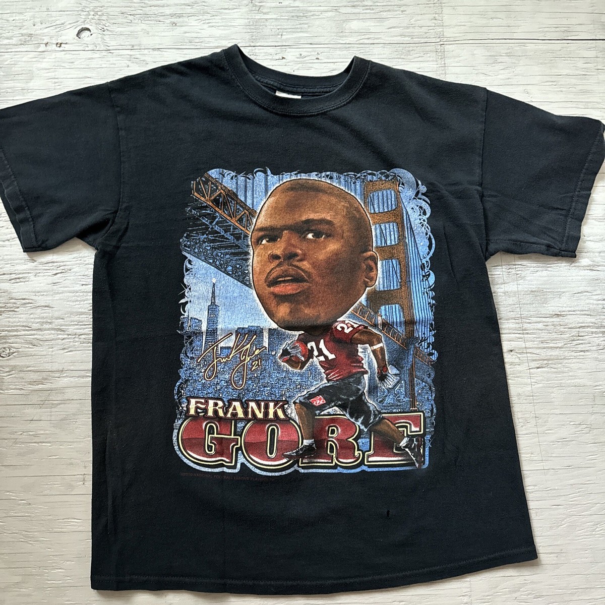 Vintage NFL SF San Francisco 49ers Frank Gore #21 Caricature