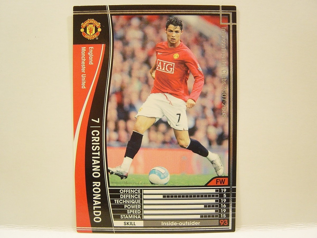 Panini WCCF 2007-08 Cristiano Ronaldo No.7 FW Manchester United FC