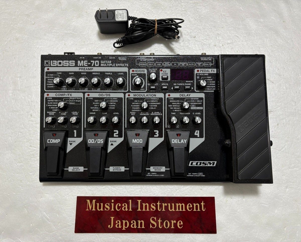Boss ME-70 Guitar Multiple Effect Pedal Processor with Adapter