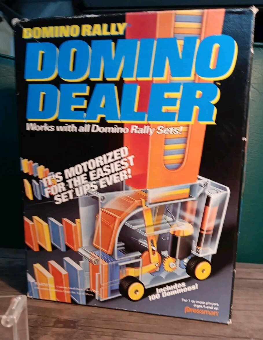1992 Pressman Domino Rally Domino Dealer Motorized Tested & Works